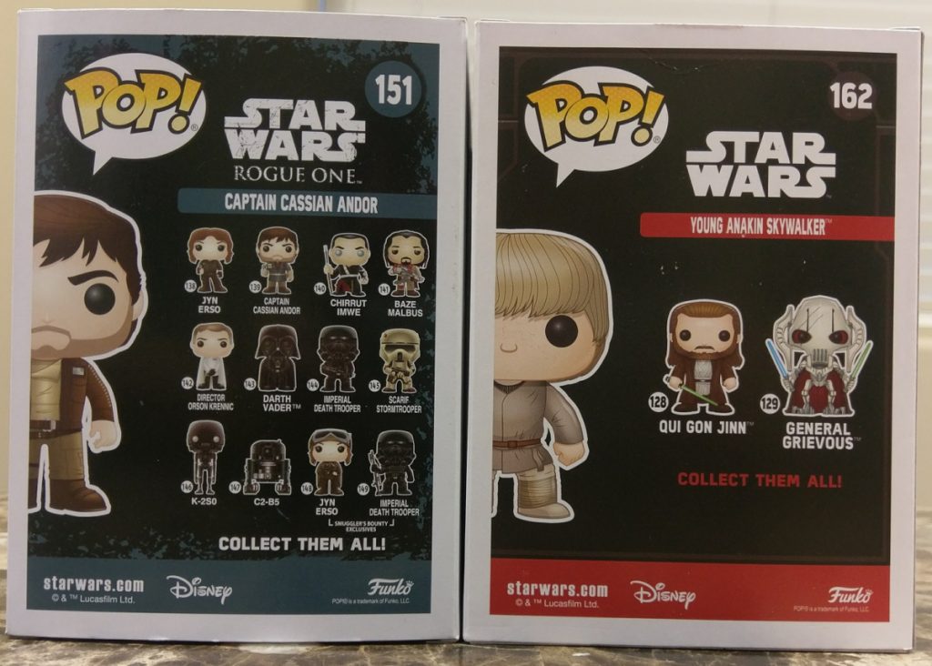 Funko Pops are groupped
